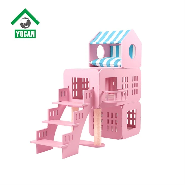 Modern Wooden Cat Tree